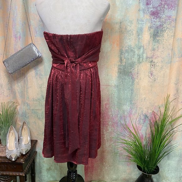 📌 Teeze  Me Burgundy Homecoming Party Cocktail Semi Formal Dress - Picture 2 of 14